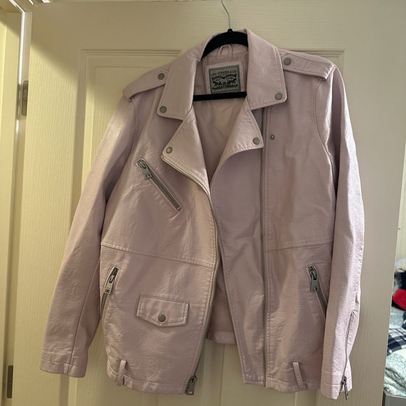 Levi’s Baby Pink Leather Jacket - Picture 5 of 5
